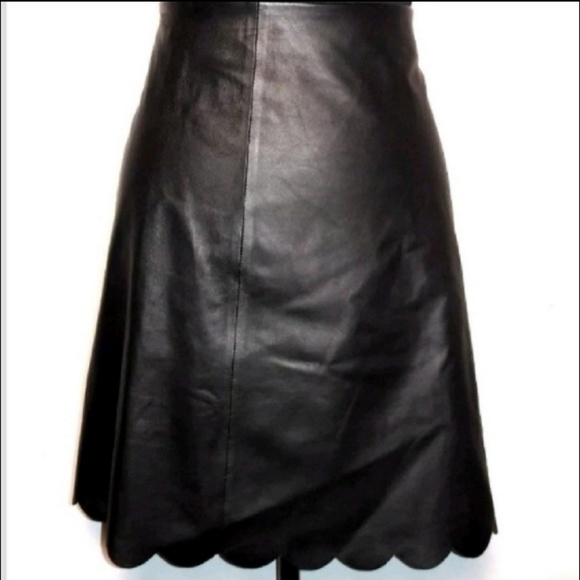 Kate Spade 100% Lamb Leather Skirt - Picture 2 of 7
